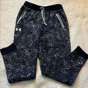 Under Armour Kids' Speckled Black Joggers